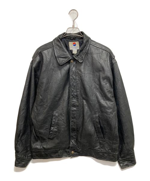 USED（ユーズド）USED (ユーズド) 古着レザージャケット ブラック サイズ:Lの古着・服飾アイテム