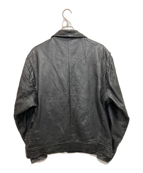 USED（ユーズド）USED (ユーズド) 古着レザージャケット ブラック サイズ:Lの古着・服飾アイテム