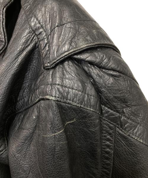 USED（ユーズド）USED (ユーズド) 古着レザージャケット ブラック サイズ:Lの古着・服飾アイテム