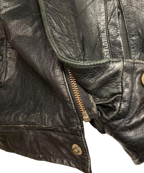 USED（ユーズド）USED (ユーズド) 古着レザージャケット ブラック サイズ:Lの古着・服飾アイテム