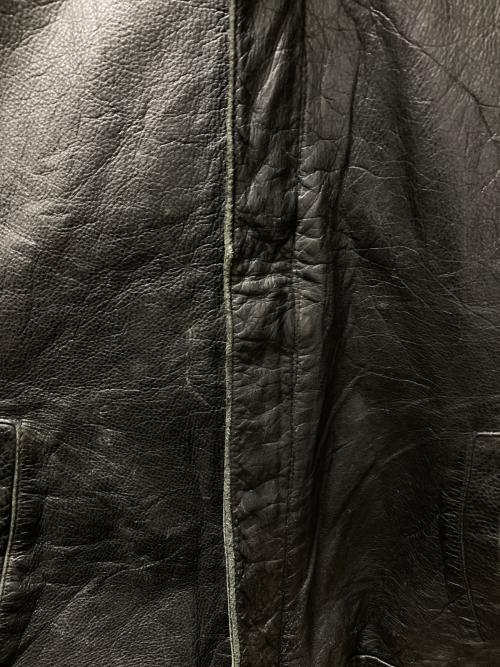 USED（ユーズド）USED (ユーズド) 古着レザージャケット ブラック サイズ:Lの古着・服飾アイテム