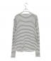 L'Appartement (アパルトモン) BORDER RIB LONGSLEEVE T-SHIRT ホワイト×ブラック サイズ:記載なし：9000円