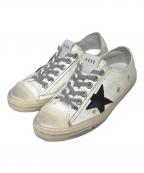 GOLDEN GOOSEゴールデングース）の古着「VSTAR2 ローカットスニーカー」｜ホワイト×ベージュ