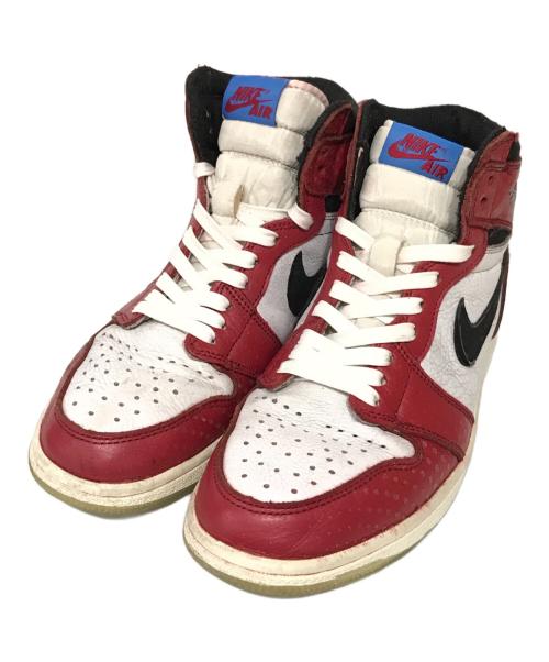 NIKE（ナイキ）NIKE (ナイキ) Spiderman (スパイダーマン) Air Jordan 1 Origin Story ハイカットスニーカー レッド サイズ:26の古着・服飾アイテム