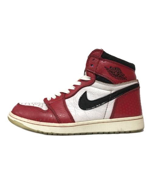 NIKE（ナイキ）NIKE (ナイキ) Spiderman (スパイダーマン) Air Jordan 1 Origin Story ハイカットスニーカー レッド サイズ:26の古着・服飾アイテム