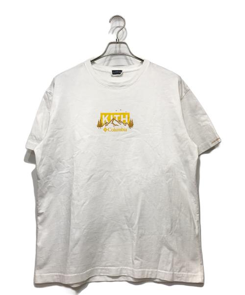 KITH（キス）KITH (キス) Columbia (コロンビア) Kith for Columbia Classic Logo T ホワイト サイズ:Lの古着・服飾アイテム
