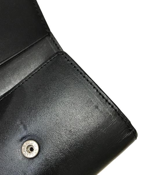 BLACK LABEL CRESTBRIDGE（ブラックレーベル クレストブリッジ）BLACK LABEL CRESTBRIDGE (ブラックレーベル クレストブリッジ) 3つ折り財布 ブラック×レッドの古着・服飾アイテム