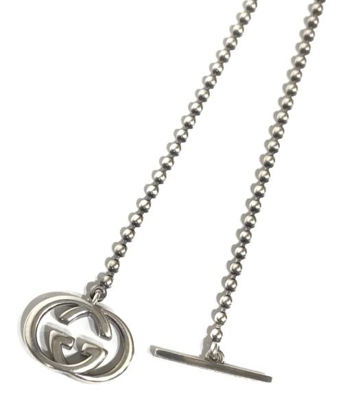 GUCCI（グッチ）GUCCI (グッチ) インターロッキングGG ボールチェーンネックレス シルバーの古着・服飾アイテム