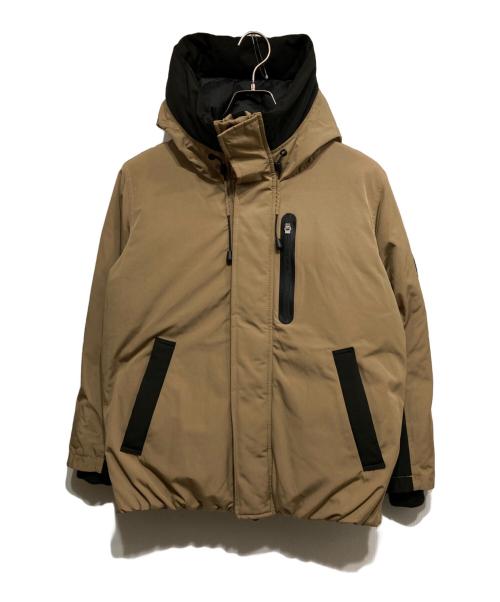 AVIREX（アヴィレックス）AVIREX (アヴィレックス) MILITARY FUNCTION DOWN HOODIE JACKET2 ブラウン サイズ:Fの古着・服飾アイテム