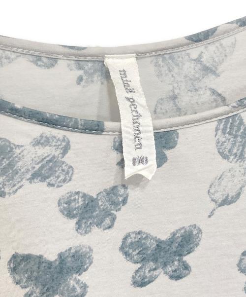 mina perhonen（ミナ ペルホネン）mina perhonen (ミナ ペルホネン) memoriaプリントTシャツ ブルー サイズ:38の古着・服飾アイテム