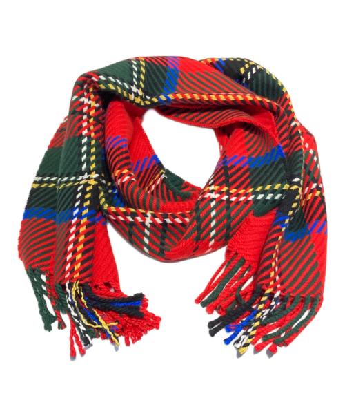 MACKINTOSH（マッキントッシュ）MACKINTOSH (マッキントッシュ) 大判ストール レッド サイズ:記載なしの古着・服飾アイテム