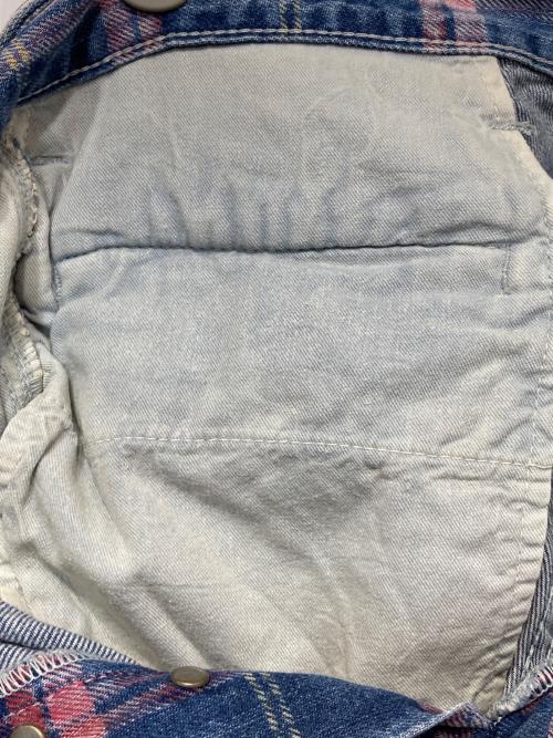 Hysteric Glamour（ヒステリックグラマー）Hysteric Glamour (ヒステリックグラマー) オールドチェックデニムカーゴパンツ ブルー サイズ:FREEの古着・服飾アイテム