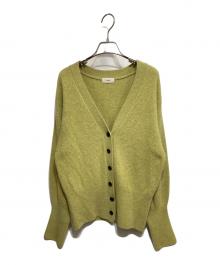 IENA（イエナ）の古着「ウエストリブマーク カーディガン」｜グリーン