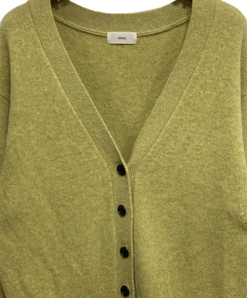 IENA（イエナ）IENA (イエナ) ウエストリブマーク カーディガン グリーン サイズ:Fの古着・服飾アイテム
