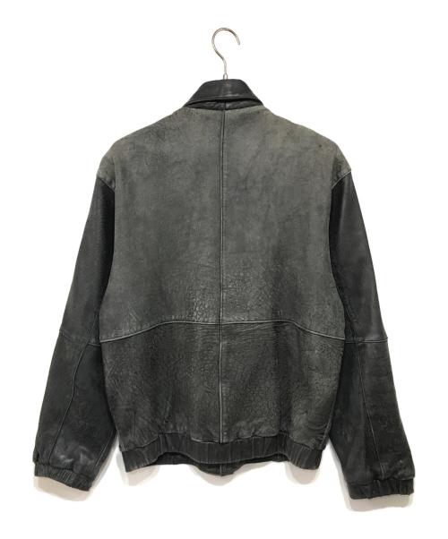 Eddie Bauer（エディーバウアー）Eddie Bauer (エディーバウアー) 黒タグ  レザージャケット ブラック サイズ:Sの古着・服飾アイテム