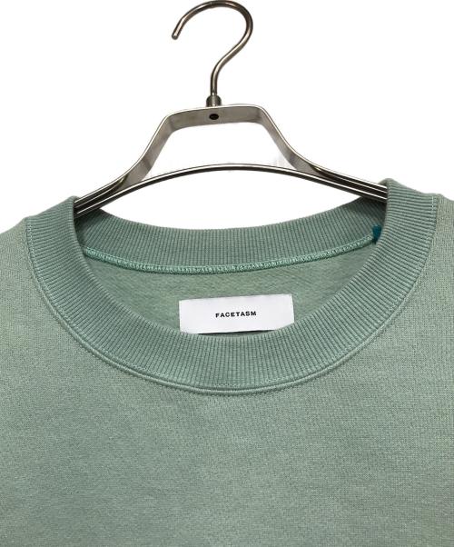 FACETASM（ファセッタズム）FACETASM (ファセッタズム) FAUX FUR SWEAT  切替スウェット ブルー サイズ:3の古着・服飾アイテム