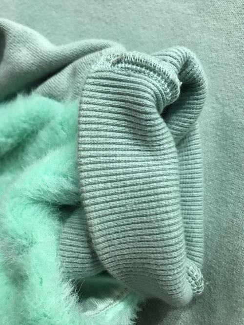 FACETASM（ファセッタズム）FACETASM (ファセッタズム) FAUX FUR SWEAT  切替スウェット ブルー サイズ:3の古着・服飾アイテム