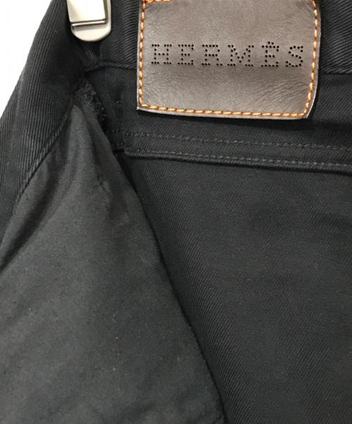 HERMES（エルメス）HERMES (エルメス) セリエボタンフライパンツ ブラック サイズ:40の古着・服飾アイテム