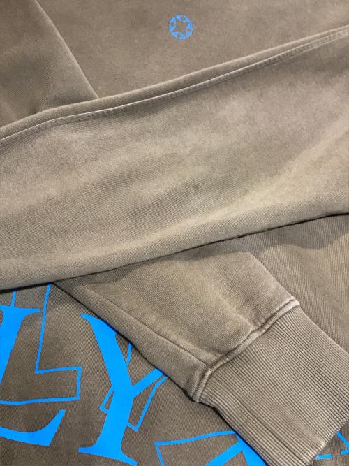 1017 ALYX 9SM（テンセブンティーン アリクス ナインエスエム）1017 ALYX 9SM (アリクス) 2X LOGO HOODIE カーキ サイズ:Lの古着・服飾アイテム