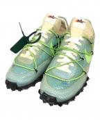 NIKE×OFFWHITEナイキ×オフホワイト）の古着「WMNS WAFFLE RACER/OW ローカットスニーカー」｜ブルー