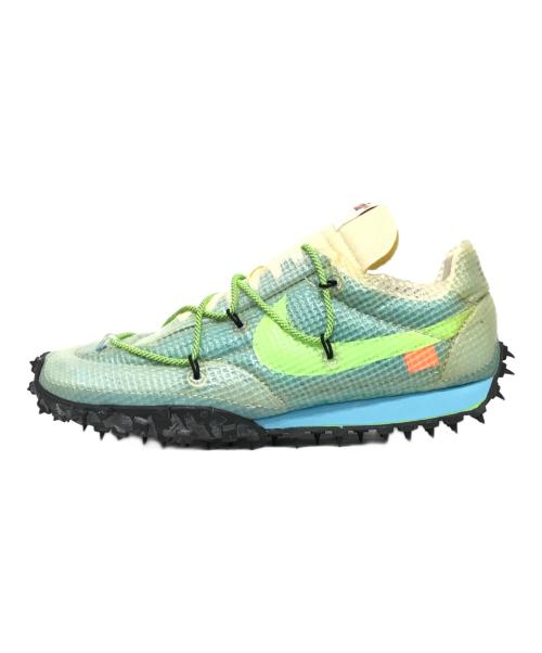 NIKE（ナイキ）NIKE (ナイキ) OFFWHITE (オフホワイト) WMNS WAFFLE RACER/OW ローカットスニーカー ブルー サイズ:27の古着・服飾アイテム