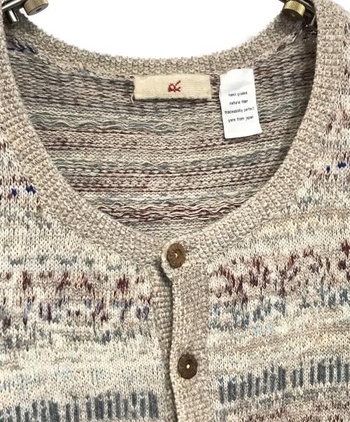 45R（フォーティファイブ・アール）45R (フォーティファイブ・アール) アルパカ混ニットカーディガン ベージュ サイズ:2の古着・服飾アイテム