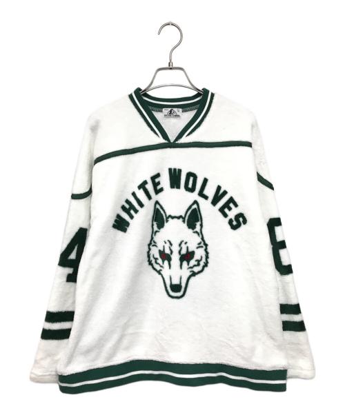 Hysteric Glamour（ヒステリックグラマー）Hysteric Glamour (ヒステリックグラマー) WHITE WOLVES HOCKEY pt SW ホワイト サイズ:FREEの古着・服飾アイテム