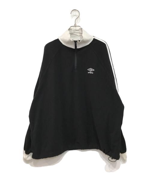 UMBRO（アンブロ）UMBRO (アンブロ) PUBLUX (パブリュクス) 別注フリースプルオーバー ブラック サイズ:Mの古着・服飾アイテム