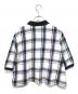 CHAPS RALPH LAUREN (チャップス ラルフローレン) クロップドチェックポロシャツ ホワイト×ネイビー サイズ:L：4000円