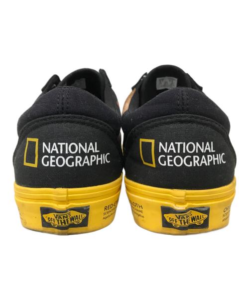 VANS（ヴァンズ）VANS (バンズ) NATIONAL GEOGRAPHIC (ナショナルジオグラフィック) ローカットスニーカー ブラック×イエロー サイズ:26cmの古着・服飾アイテム