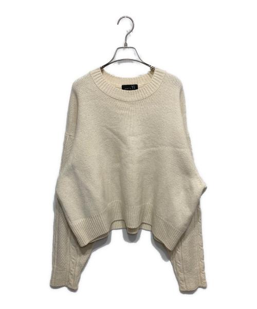 RISMAT by Y's（リスマットバイワイズ）RISMAT by Y's (リスマットバイワイズ) ケーブルニット ホワイト サイズ:2の古着・服飾アイテム