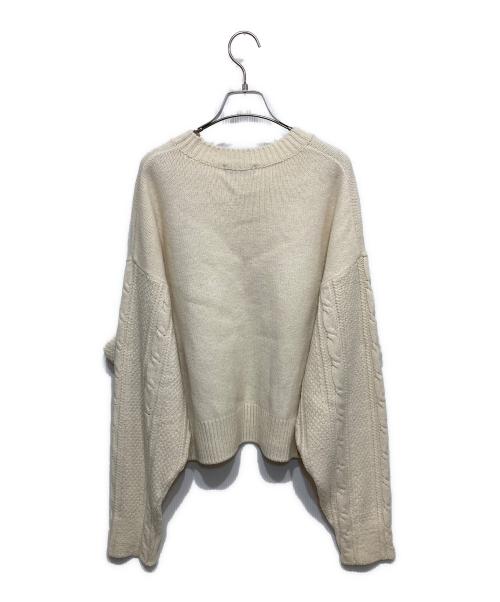 RISMAT by Y's（リスマットバイワイズ）RISMAT by Y's (リスマットバイワイズ) ケーブルニット ホワイト サイズ:2の古着・服飾アイテム