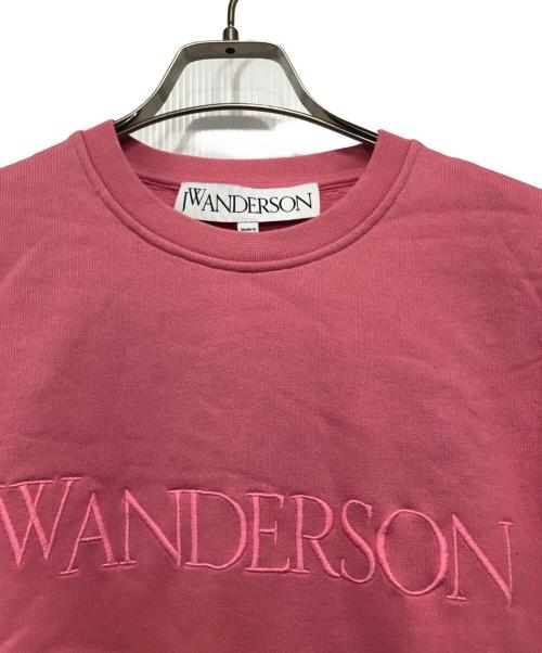 J.W.ANDERSON（ジェイダブリューアンダーソン）J.W.ANDERSON (ジェイダブリューアンダーソン) Logo Embroidery Sweatshirt ピンク サイズ:Sの古着・服飾アイテム