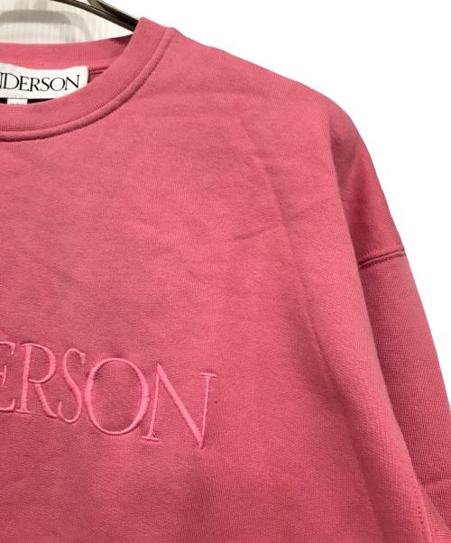 J.W.ANDERSON（ジェイダブリューアンダーソン）J.W.ANDERSON (ジェイダブリューアンダーソン) Logo Embroidery Sweatshirt ピンク サイズ:Sの古着・服飾アイテム