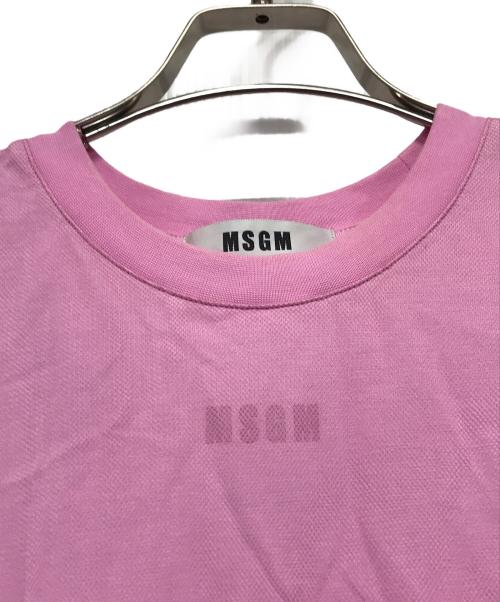 MSGM（エムエスジーエム）MSGM (エムエスジーエム) クルーネック チュールワンピース ピンク サイズ:Sの古着・服飾アイテム