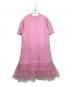 MSGM（エムエスジーエム）の古着「クルーネック チュールワンピース」｜ピンク