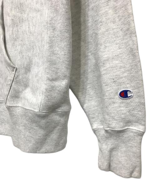 Champion REVERSE WEAVE（チャンピオン リバース ウィーブ）Champion REVERSE WEAVE (チャンピオン リバース ウィーブ) MoMA (モマ) リバースタイプフーディ グレー サイズ:Lの古着・服飾アイテム