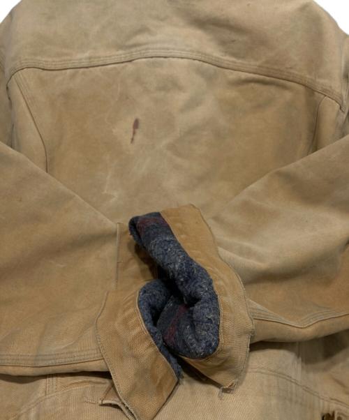 CarHartt（カーハート）CarHartt (カーハート) ヴィンテージダックトラッカージャケット ベージュ サイズ:不明(L-XL相当)の古着・服飾アイテム