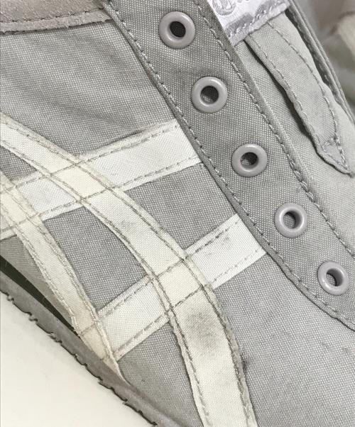 Onitsuka Tiger（オニツカタイガー）Onitsuka Tiger (オニツカタイガー) MEXICO 66 SLIP-ON グレー サイズ:24cmの古着・服飾アイテム