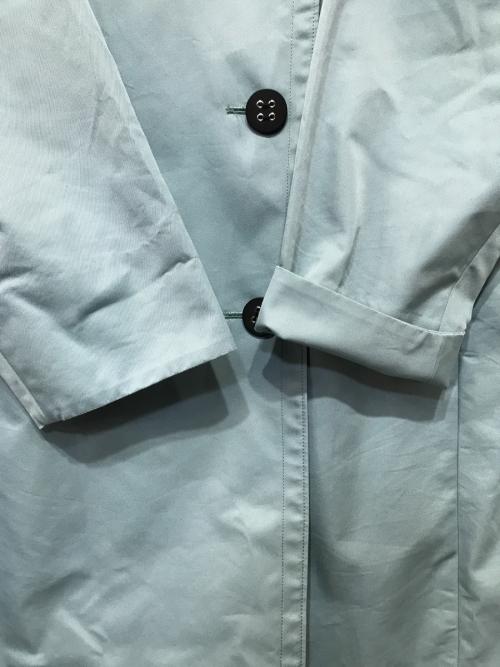 ENFOLD（エンフォルド）ENFOLD (エンフォルド) コットンブレンドダブルボタンロングコート ブルー サイズ:38の古着・服飾アイテム