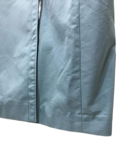 ENFOLD（エンフォルド）ENFOLD (エンフォルド) コットンブレンドダブルボタンロングコート ブルー サイズ:38の古着・服飾アイテム