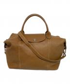 LONGCHAMPロンシャン）の古着「プリアージュ キュイールハンドバッグ」｜ブラウン