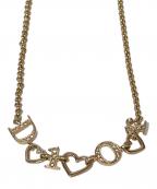 Christian Diorクリスチャン ディオール）の古着「ハートロゴネックレス」｜ゴールドカラー