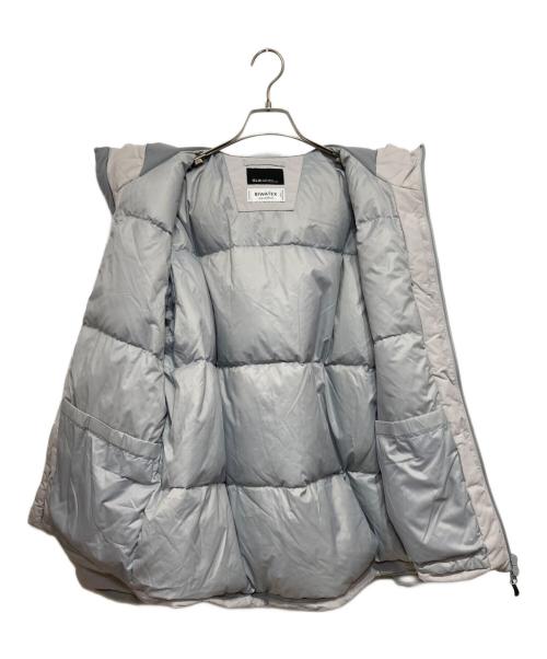 green label relaxing（グリーンレーベルリラクシング）green label relaxing (グリーンレーベルリラクシング) BIWATEX フード ダウン ブルゾン -撥水- グレー サイズ:Lの古着・服飾アイテム