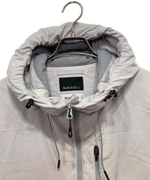 green label relaxing（グリーンレーベルリラクシング）green label relaxing (グリーンレーベルリラクシング) BIWATEX フード ダウン ブルゾン -撥水- グレー サイズ:Lの古着・服飾アイテム