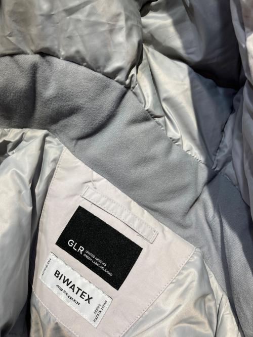 green label relaxing（グリーンレーベルリラクシング）green label relaxing (グリーンレーベルリラクシング) BIWATEX フード ダウン ブルゾン -撥水- グレー サイズ:Lの古着・服飾アイテム
