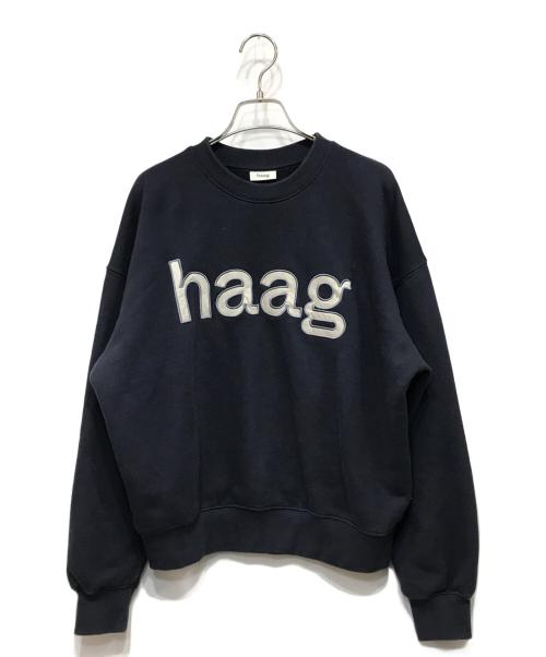HAAG（ハーグ）HAAG (ハーグ) ロゴスウェット ネイビー サイズ:-の古着・服飾アイテム