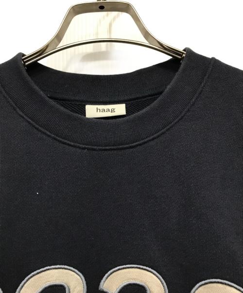 HAAG（ハーグ）HAAG (ハーグ) ロゴスウェット ネイビー サイズ:-の古着・服飾アイテム