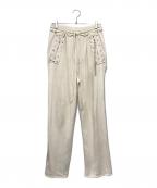 NVRFRGTネヴァーフォーゲット）の古着「RECYCLED COTTON STUDDED LOUNGE PANTS」｜ホワイト