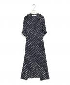 bilitis dix-sept ansビリティスディセッタン）の古着「ドット ドレス」｜ネイビー